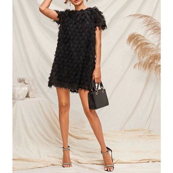 Fringe Tunic Dress S/4 - Picture 1 of 3